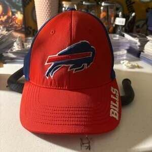 Buffalo Bills NFL Team Apparel Red & Blue Adjustable Baseball Cap